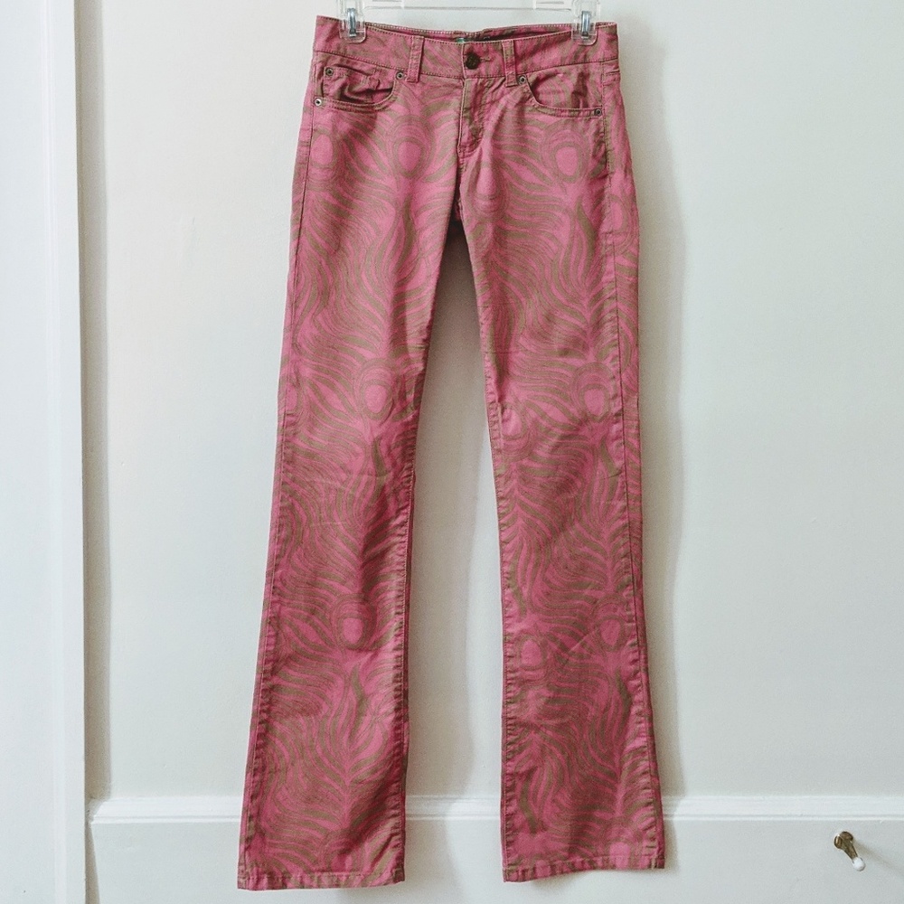 Lilly Pulitzer Palm Beach Fit pink and gold pants—CLOSEOUT
